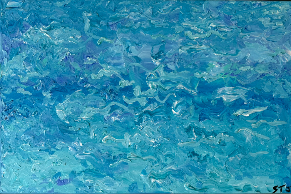 Water - Simple Flow (21.25" x 31.25”x1.5")